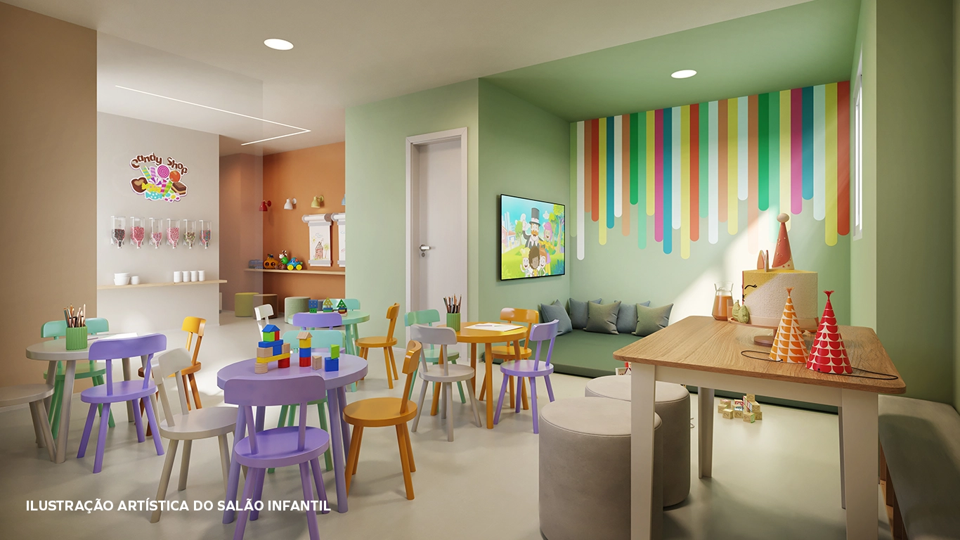 11 - ILUSTRAÇÃO ARTÍSTICA DO SALÃO INFANTIL